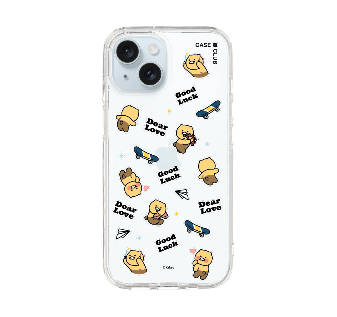 เคสใส iphone 15 kakao quote choonsik sticker